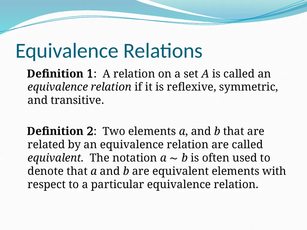 Relations Chapter 9 Chapter Summary Relations and - slide 34 of 52