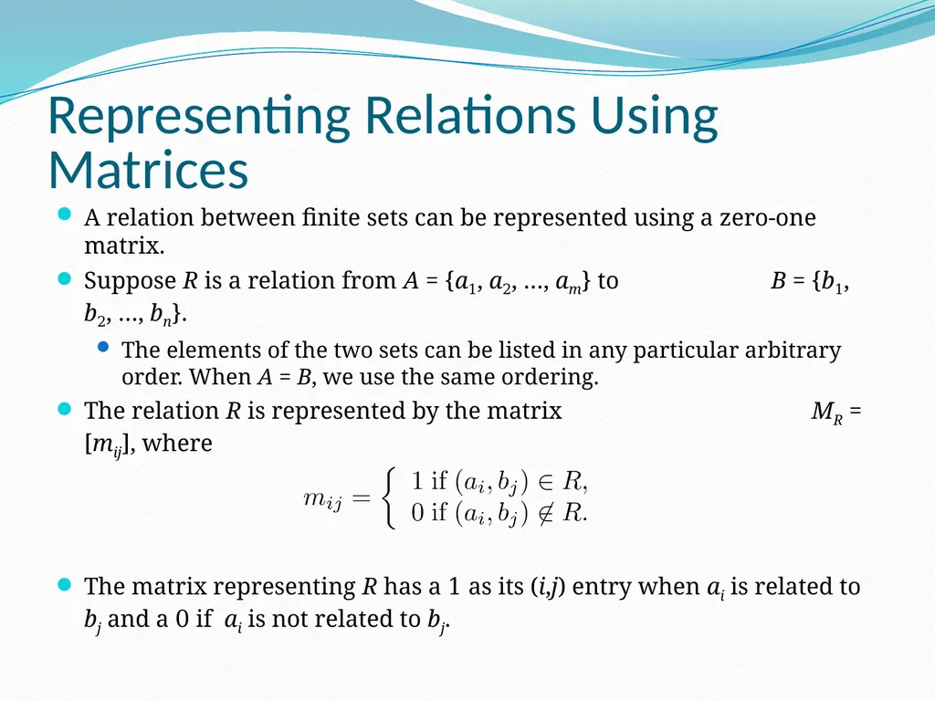 Relations Chapter 9 Chapter Summary Relations and - slide 19 of 52