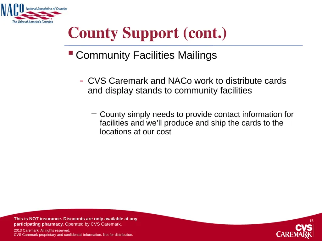 NACo Prescription Discount Card Program Overview - slide 15 of 20