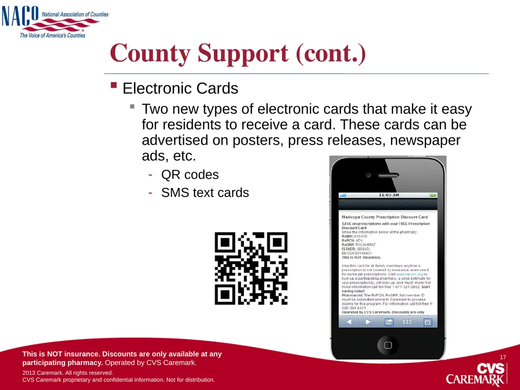 NACo Prescription Discount Card Program Overview - slide 17 of 20
