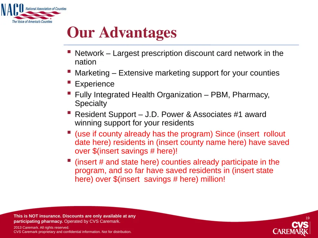 NACo Prescription Discount Card Program Overview - slide 19 of 20