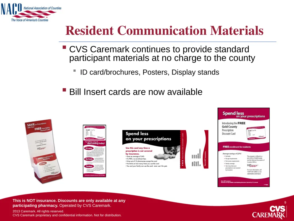 NACo Prescription Discount Card Program Overview - slide 9 of 20