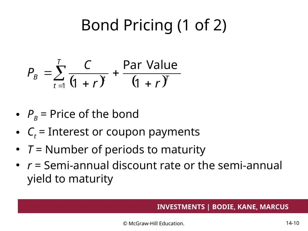 Chapter 14 Bond Prices and Yields INVESTMENTS | - slide 10 of 38
