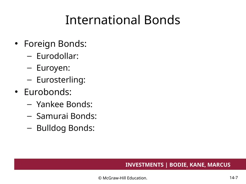 Chapter 14 Bond Prices and Yields INVESTMENTS | - slide 7 of 38