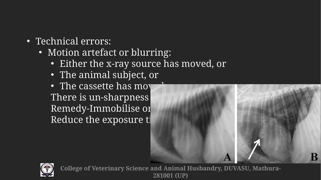 Radiographic faults & artefacts Gulshan Kumar - slide 3 of 12
