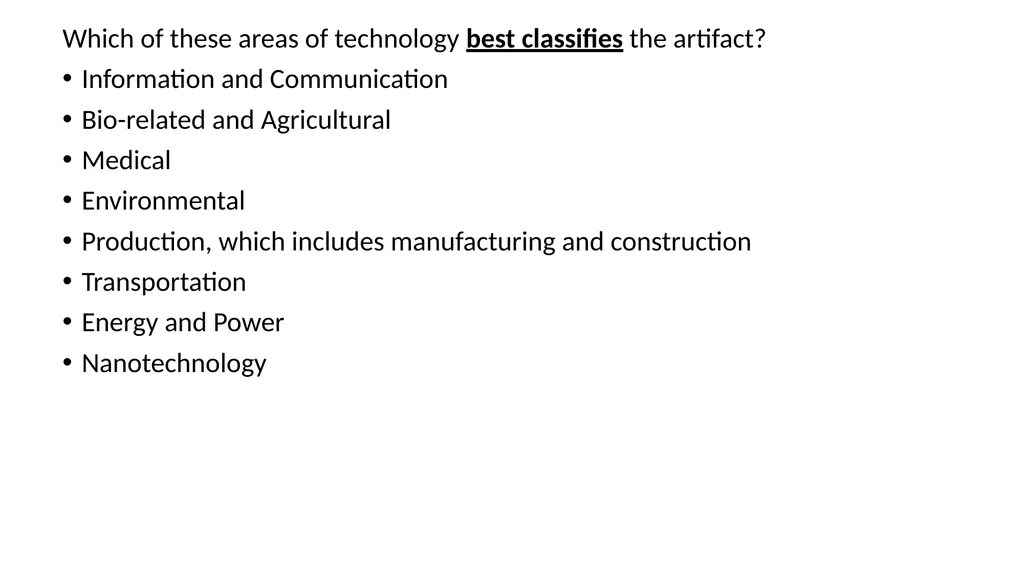 What is your artifact? What is the purpose of your - slide 6 of 11