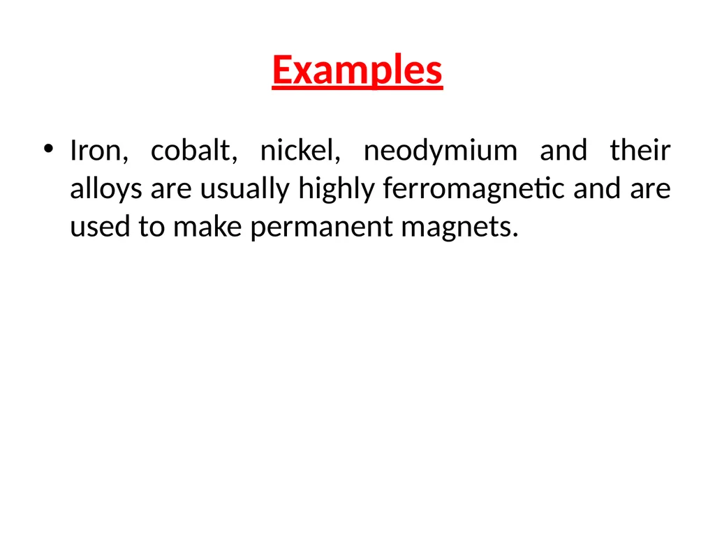Classification of Magnetic materials The origin of - slide 18 of 24