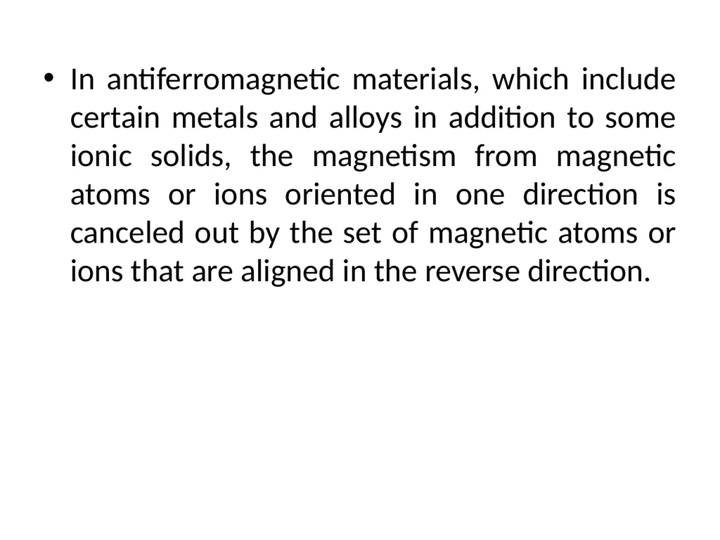 Classification of Magnetic materials The origin of - slide 23 of 24