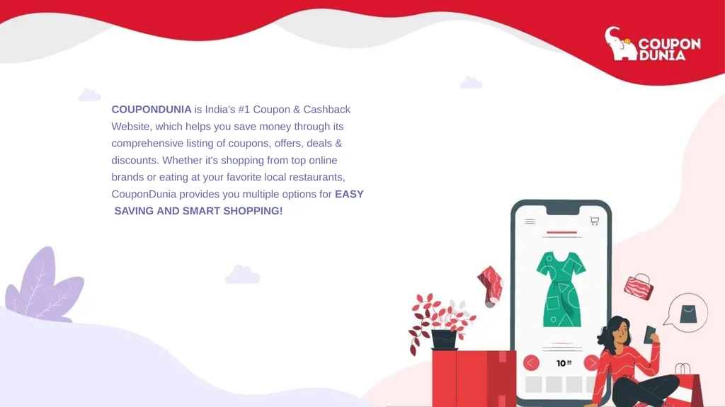 COUPONDUNIA is India's #1 Coupon & Cashback - slide 2 of 6