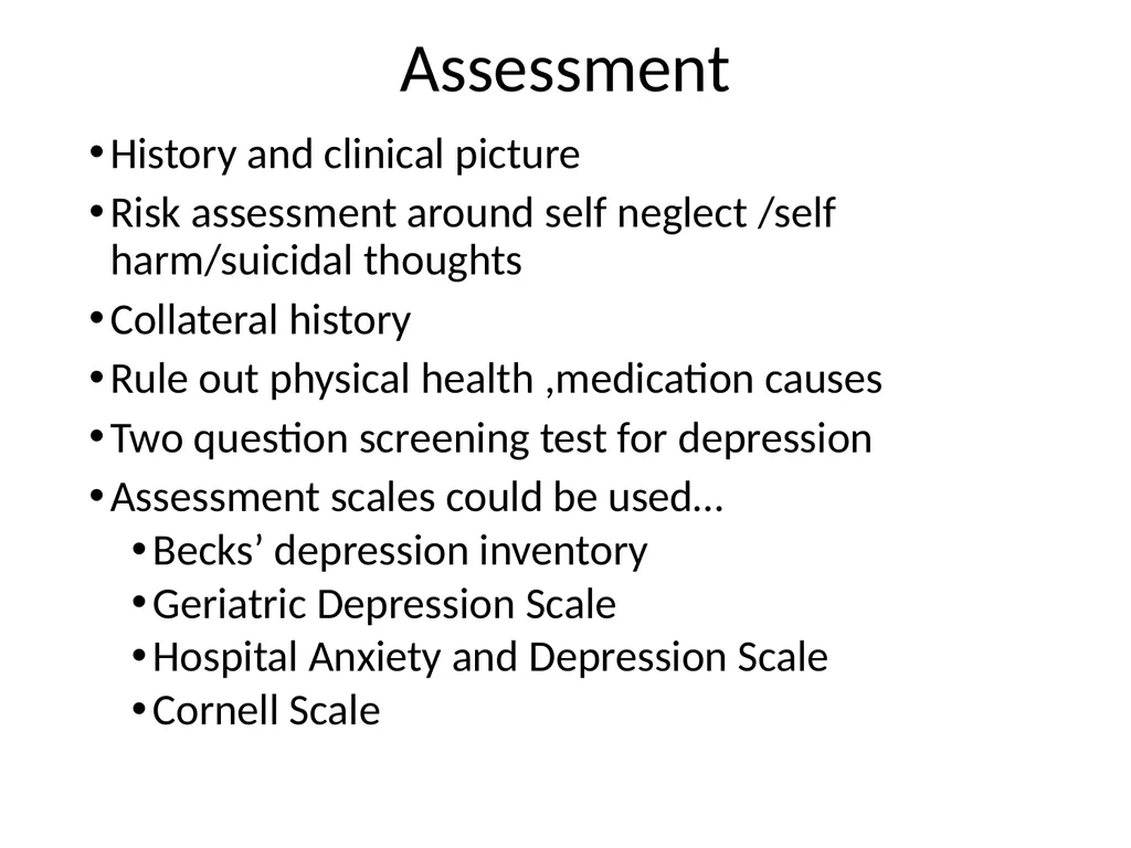 Depression in older adults Tier 3 What is - slide 10 of 22