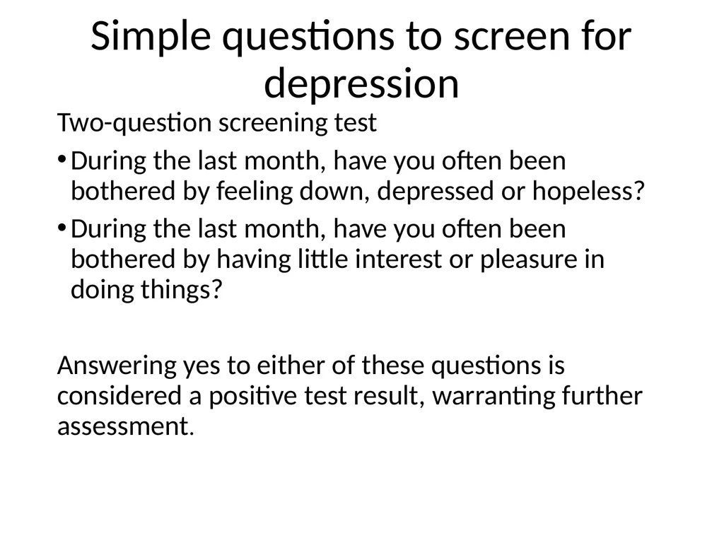 Depression in older adults Tier 3 What is - slide 11 of 22