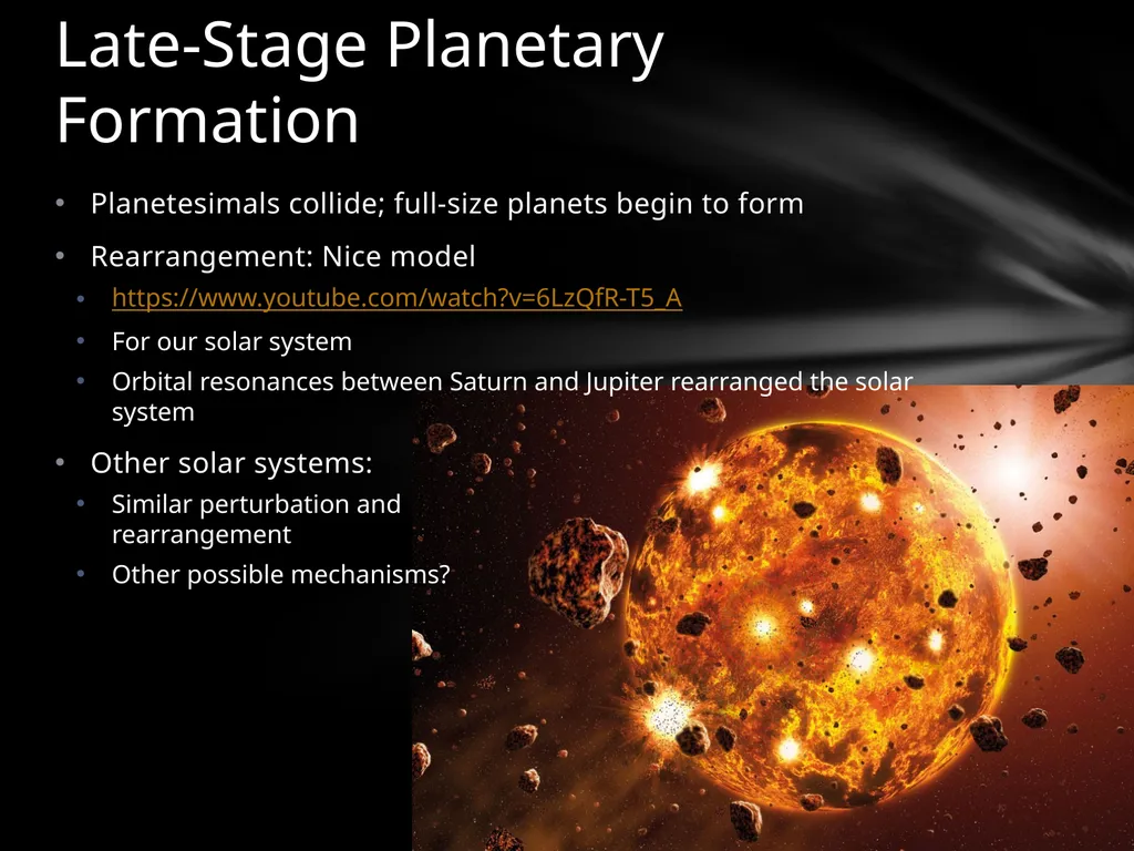How are Planets Formed? Pre-solar nebula - slide 8 of 19