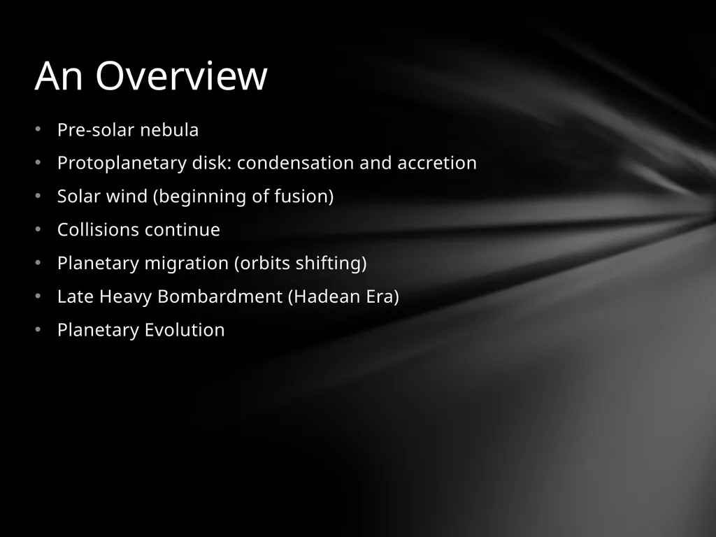 How are Planets Formed? Pre-solar nebula - slide 2 of 19