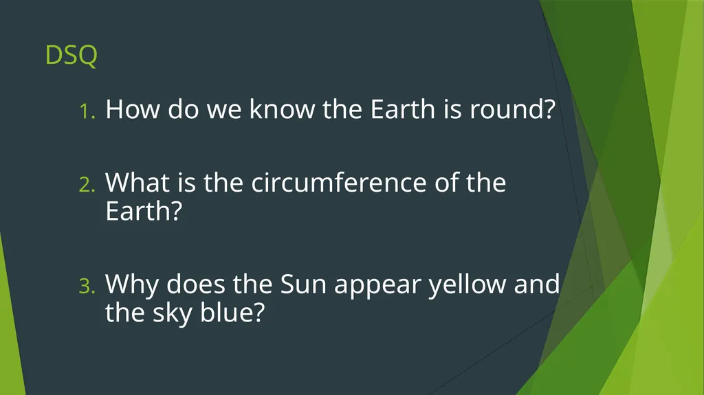 DSQ What does heliocentric mean???? Geocentric??? - slide 5 of 21