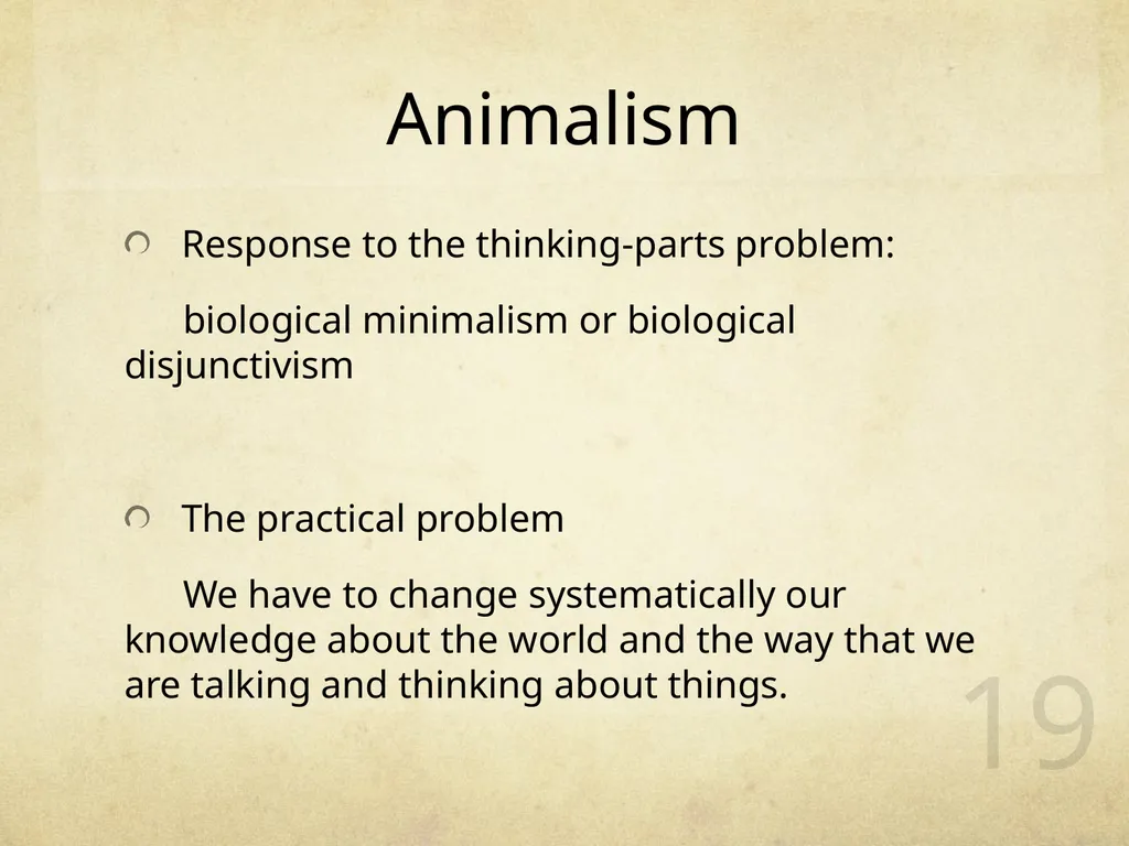 What Are We? 王海若 1401110821 1 Background - slide 19 of 39