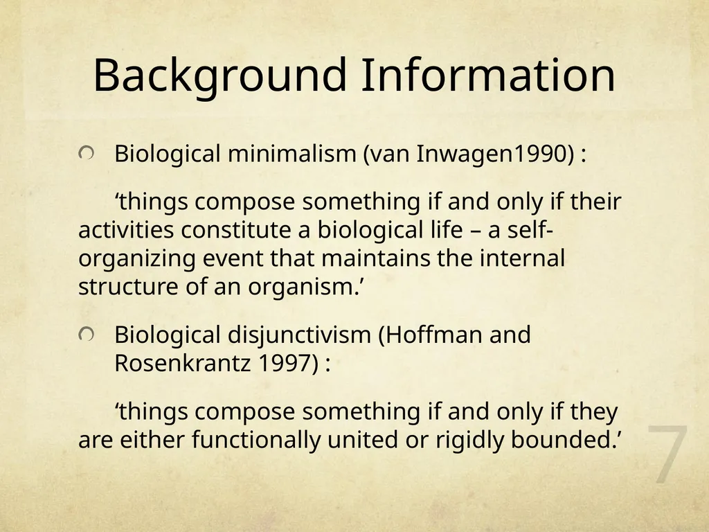 What Are We? 王海若 1401110821 1 Background - slide 7 of 39