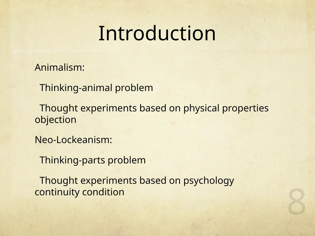 What Are We? 王海若 1401110821 1 Background - slide 8 of 39