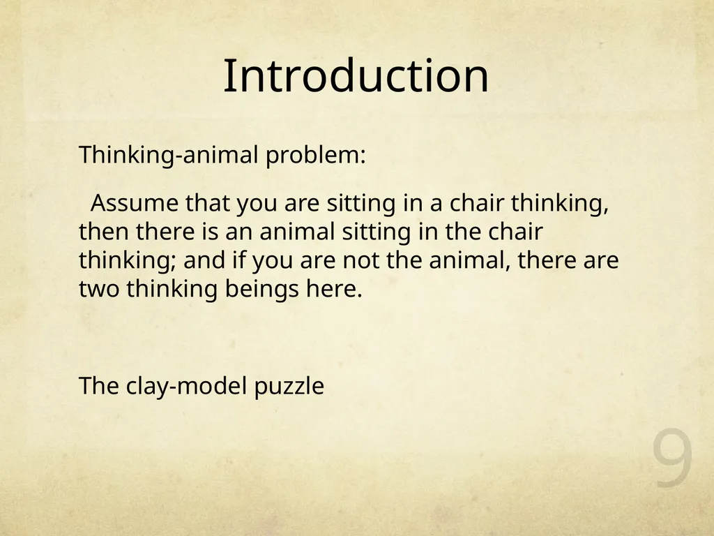 What Are We? 王海若 1401110821 1 Background - slide 9 of 39