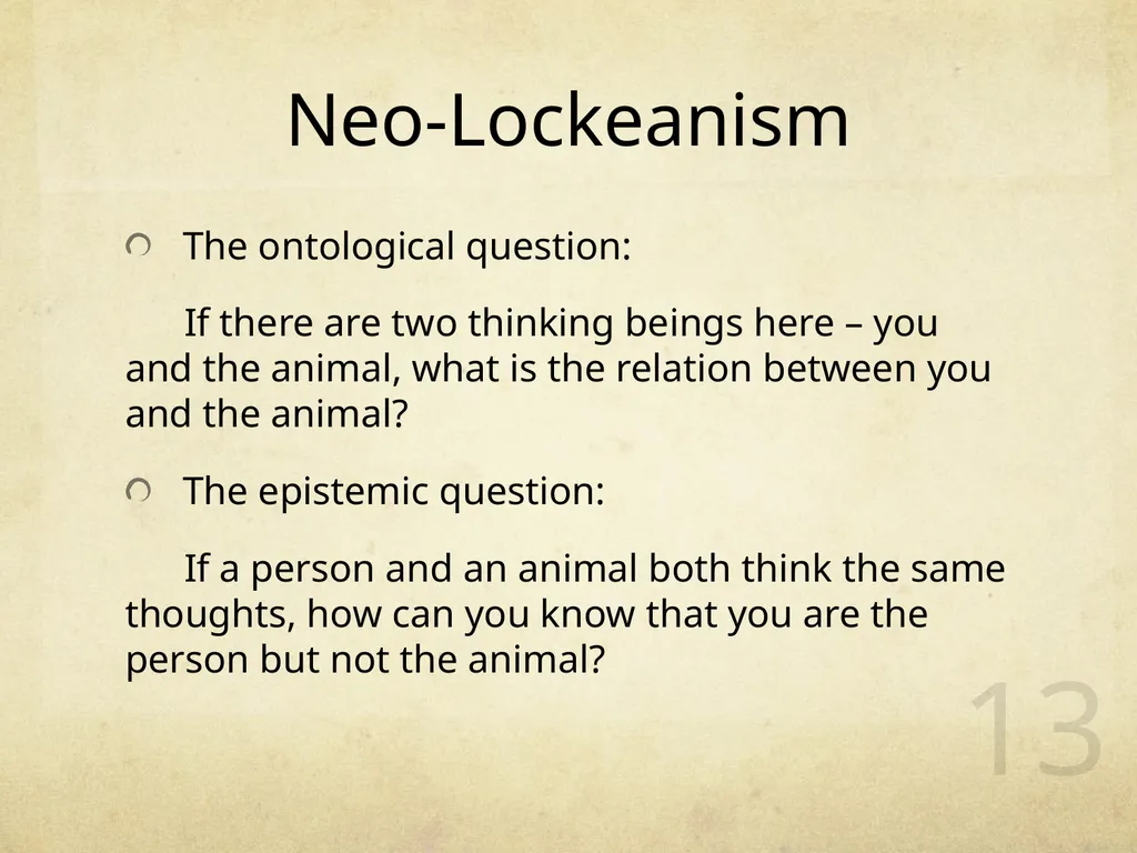 What Are We? 王海若 1401110821 1 Background - slide 13 of 39