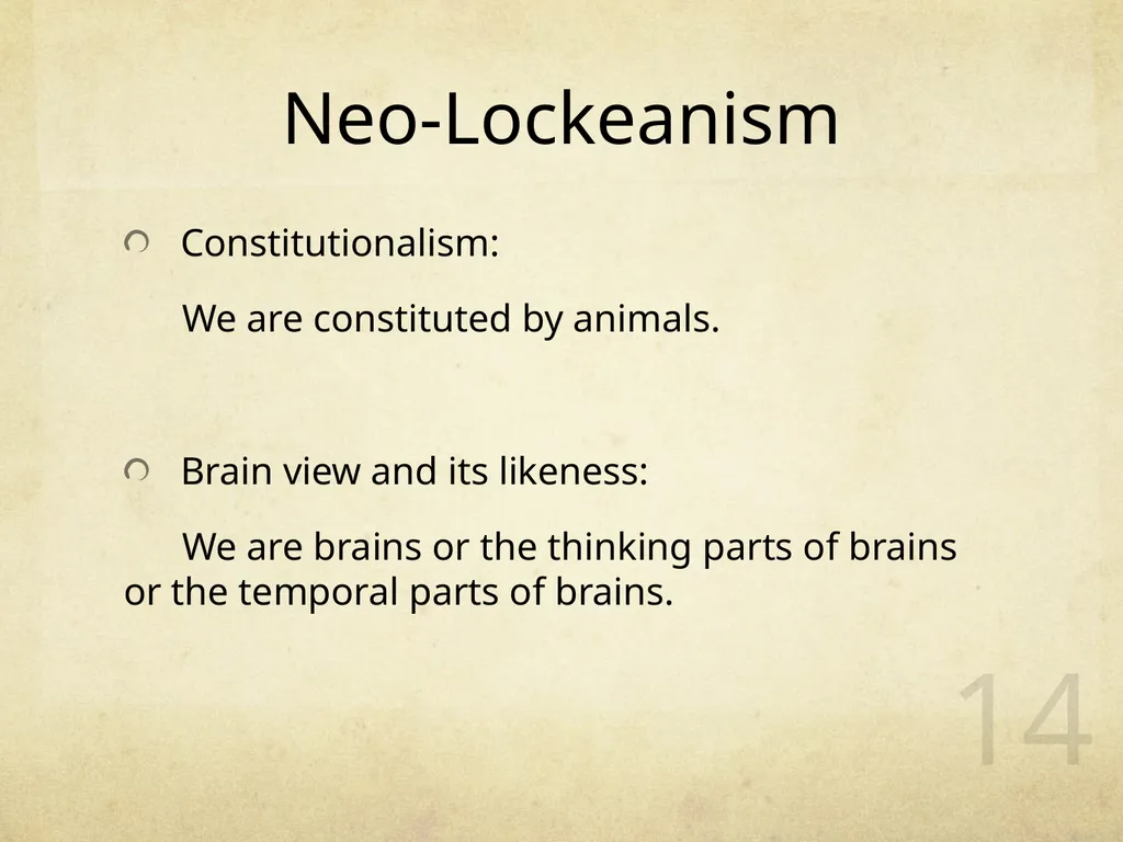 What Are We? 王海若 1401110821 1 Background - slide 14 of 39