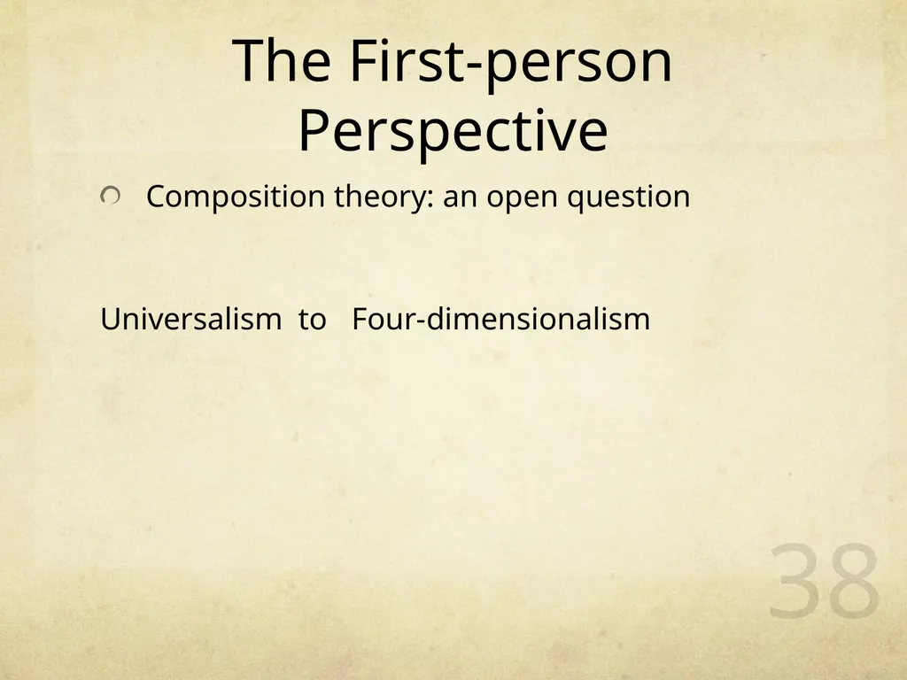 What Are We? 王海若 1401110821 1 Background - slide 38 of 39