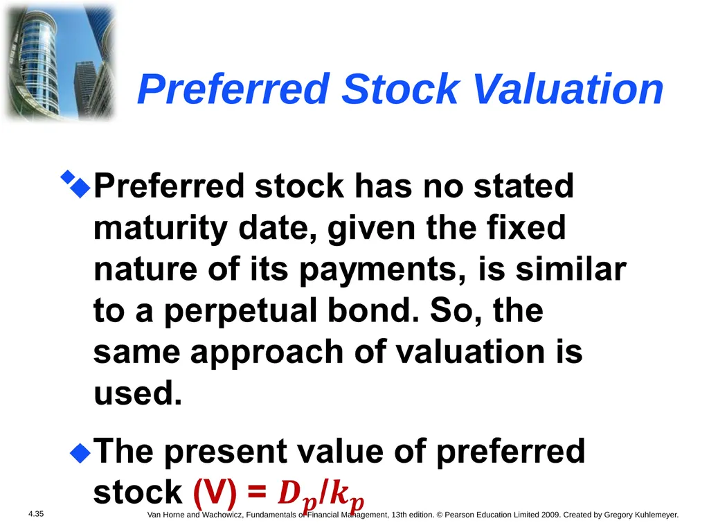 Chapter 4 The Valuation of Long-Term Securities - slide 34 of 80