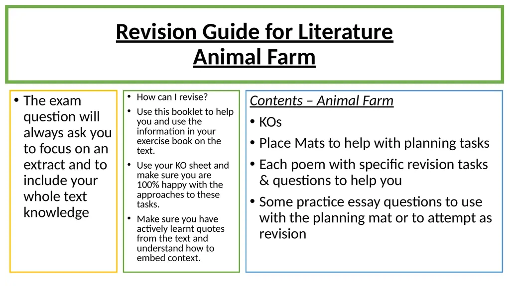 The exam question will always ask you to focus on - slide 1 of 12