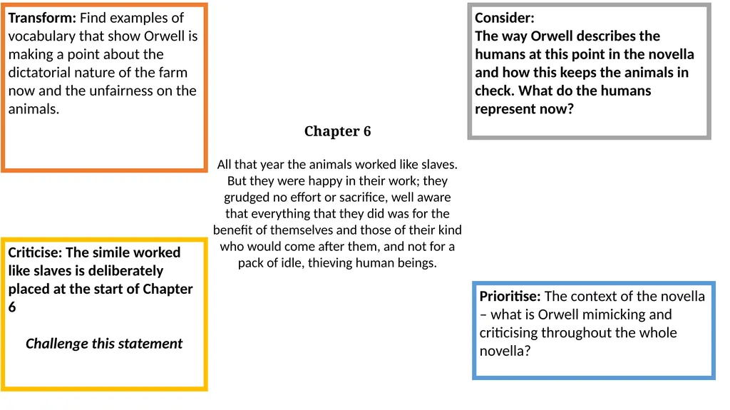 The exam question will always ask you to focus on - slide 9 of 12