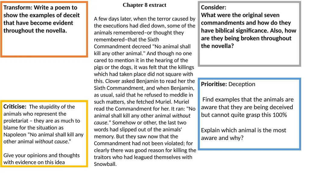 The exam question will always ask you to focus on - slide 10 of 12