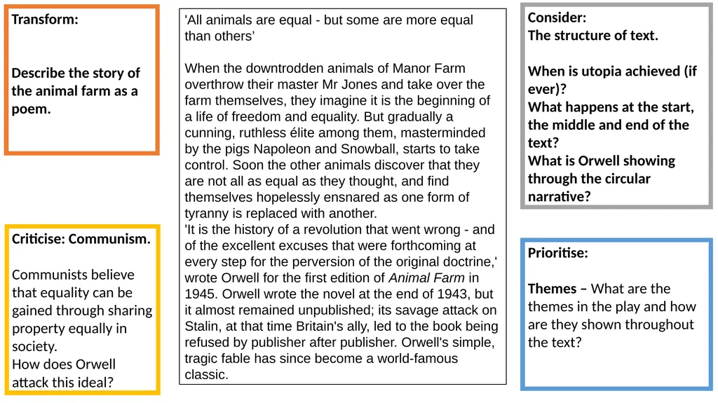 The exam question will always ask you to focus on - slide 5 of 12