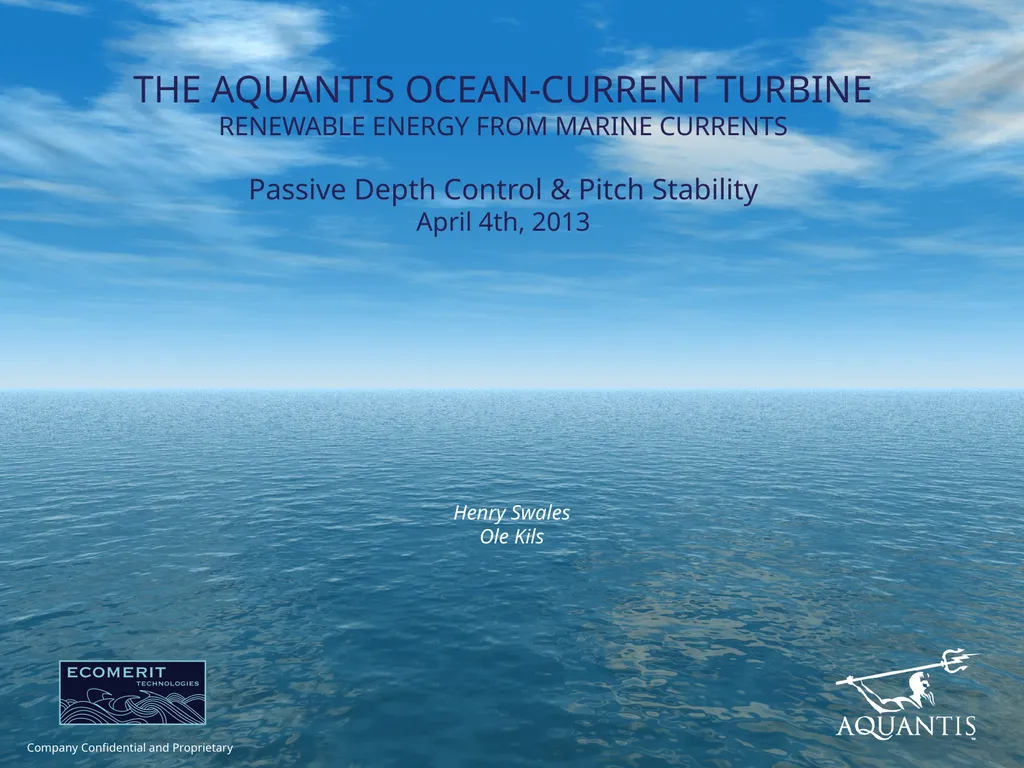 Henry Swales Ole Kils THE AQUANTIS OCEAN-CURRENT - slide 1 of 8