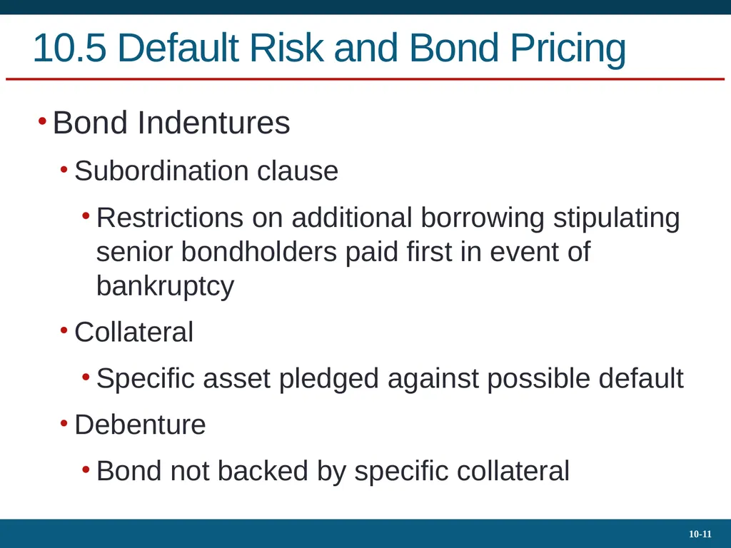 10.4 Bond Prices Over Time Yield to Maturity - slide 11 of 20