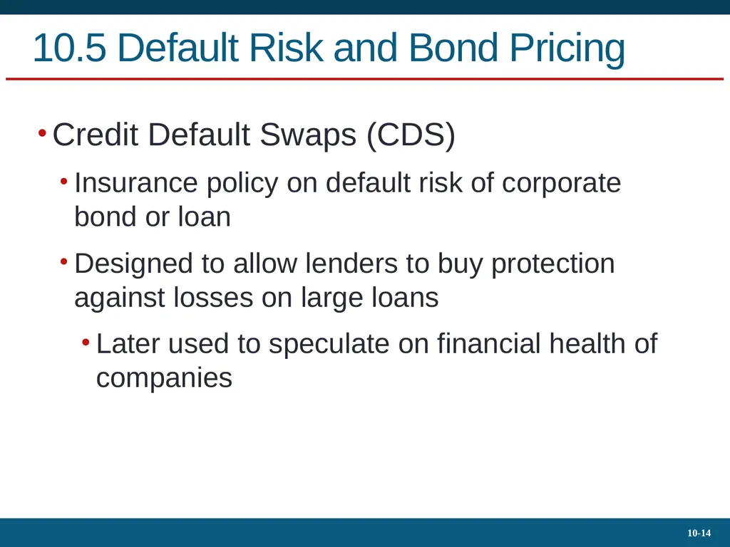 10.4 Bond Prices Over Time Yield to Maturity - slide 14 of 20