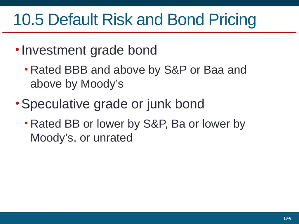 10.4 Bond Prices Over Time Yield to Maturity - slide 6 of 20