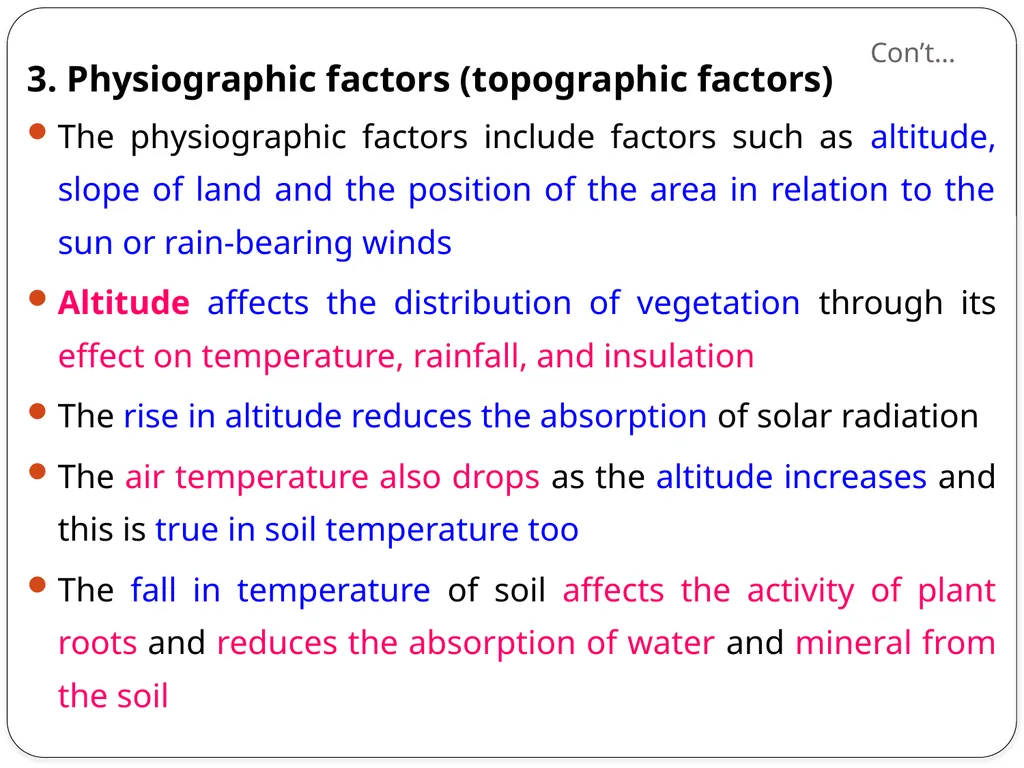 ENVIRONMENTAL FACTORS Objectives At the end of - slide 30 of 41