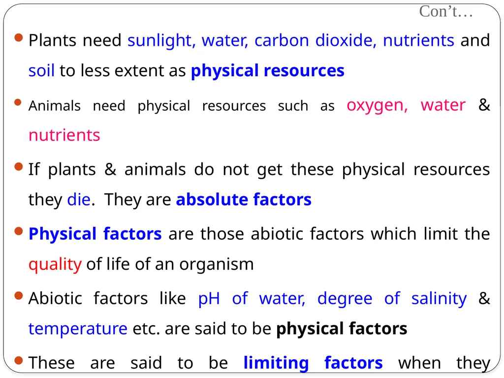 ENVIRONMENTAL FACTORS Objectives At the end of - slide 7 of 41