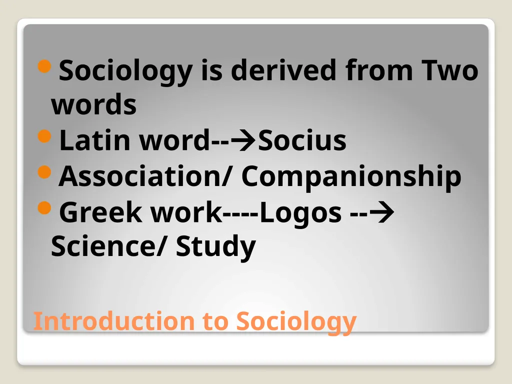 Introduction to Sociology By DR. SAREER KHAN - slide 3 of 22
