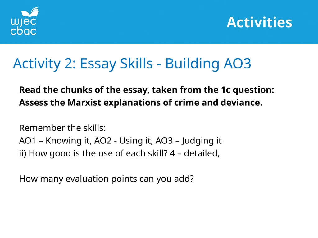 A-level Sociology Unit 3 CPD Presentation Option 1 - slide 16 of 17