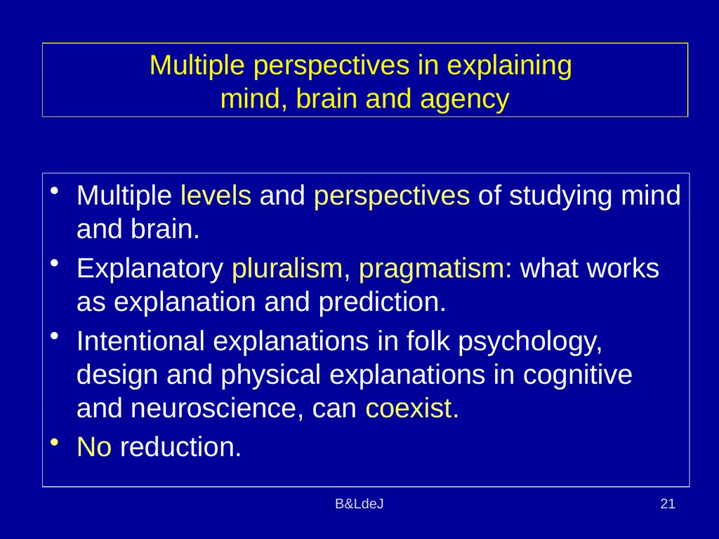 B&LdeJ 1 Theoretical Issues in Psychology - slide 21 of 21