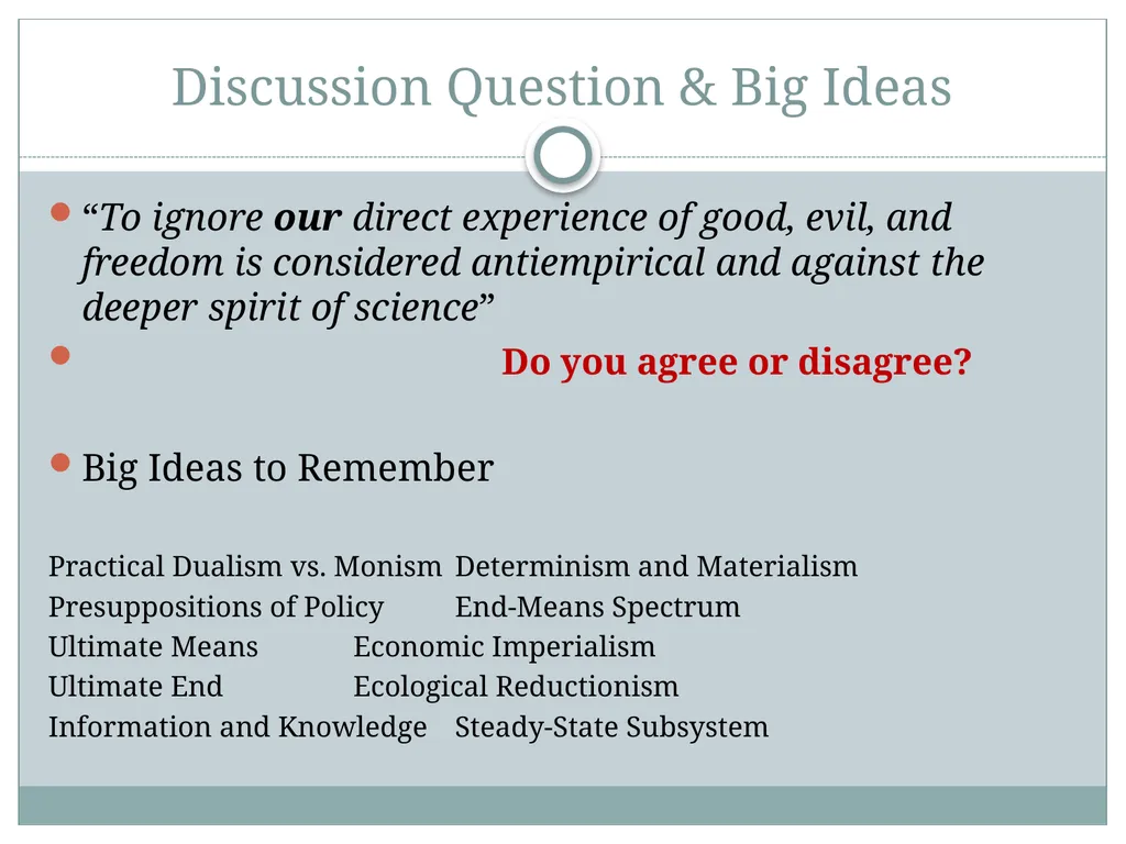 Chapter 3 – Ecological Economics Ends, Means, and - slide 14 of 14