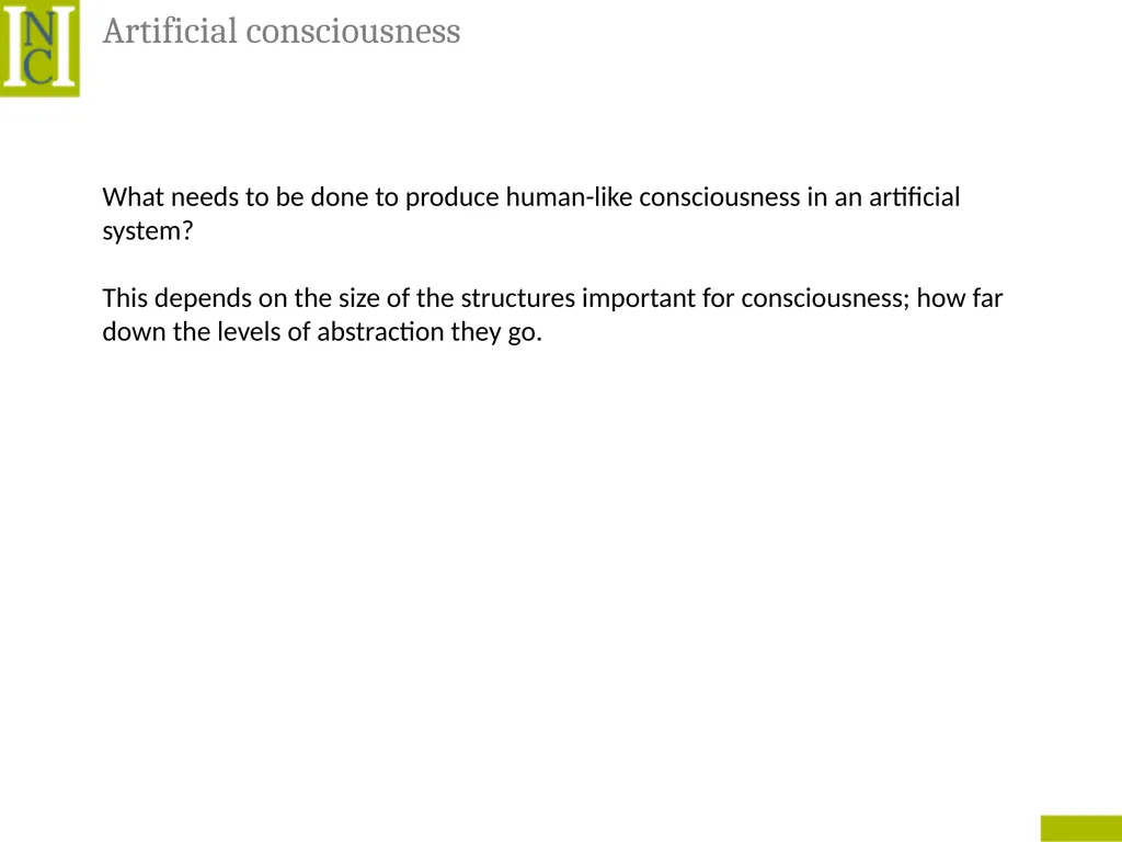 Lecture 6 Consciousness Consciousness A hard - slide 41 of 52