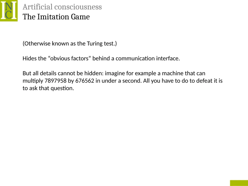 Lecture 6 Consciousness Consciousness A hard - slide 44 of 52
