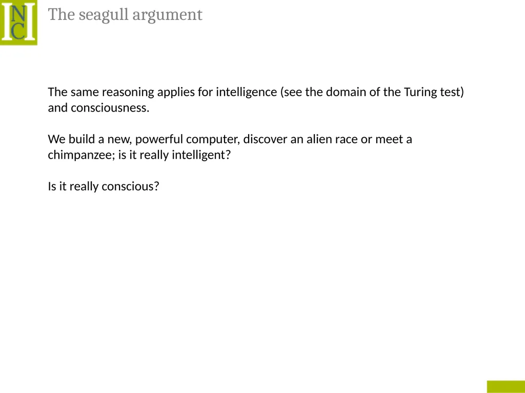 Lecture 6 Consciousness Consciousness A hard - slide 20 of 52