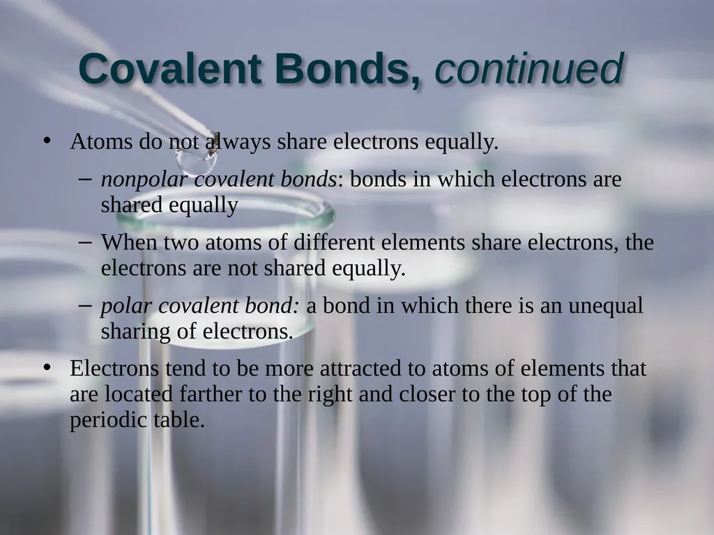 Chapter 6: The Structure of Matter Section 2: - slide 10 of 19