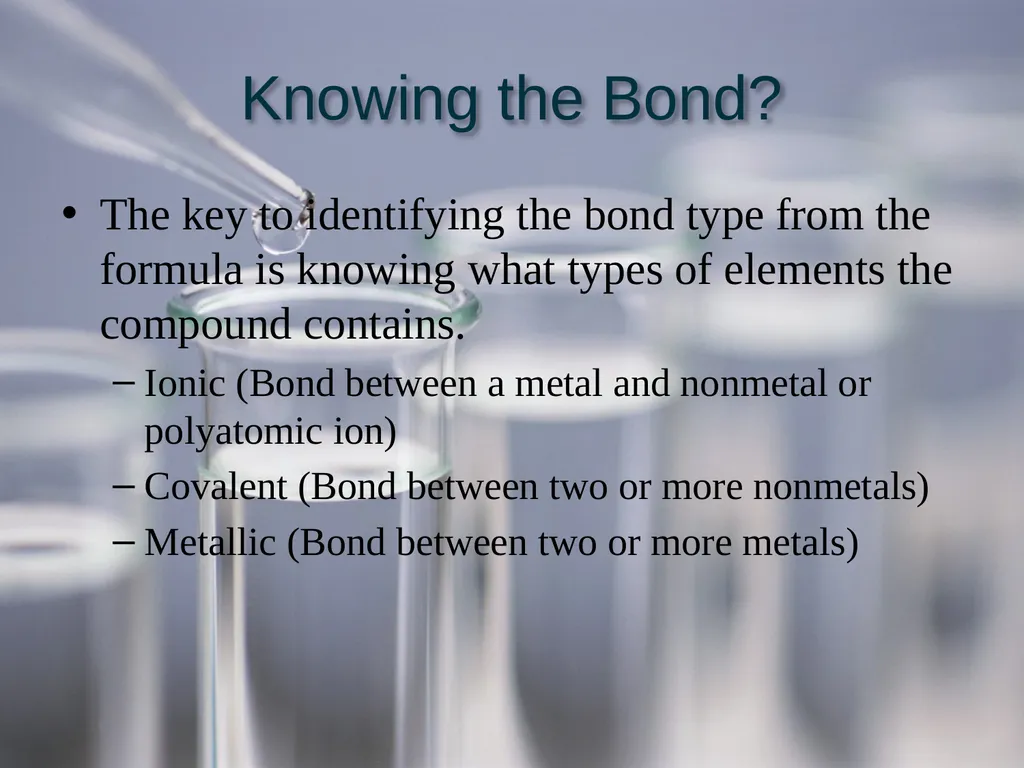 Chapter 6: The Structure of Matter Section 2: - slide 19 of 19