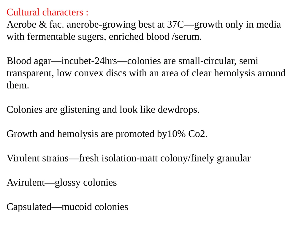 GENUS –STREPTOCOCCUS Dated-09/12/2020 2nd year - slide 16 of 28
