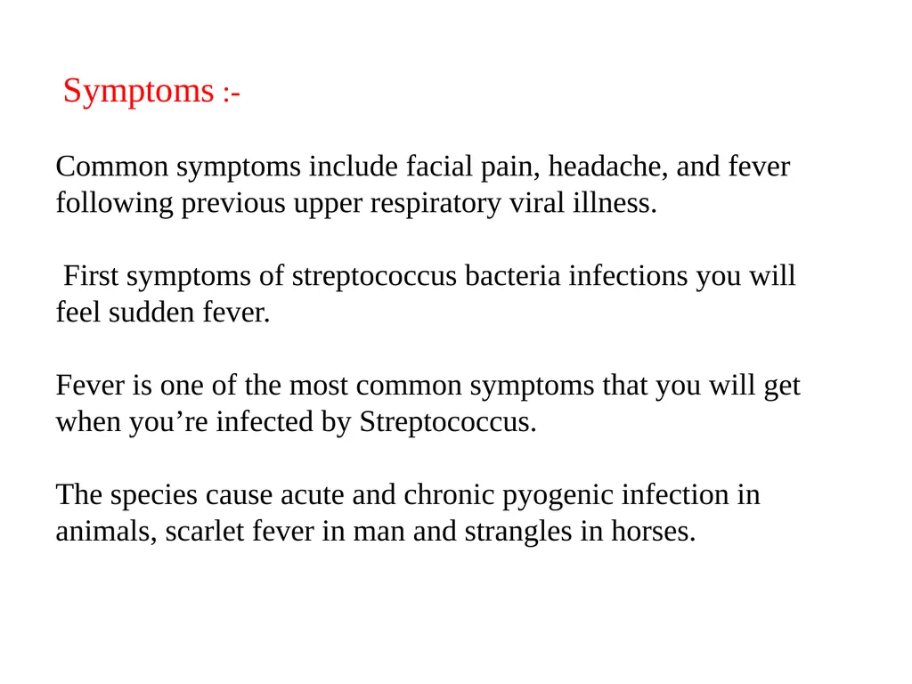 GENUS –STREPTOCOCCUS Dated-09/12/2020 2nd year - slide 20 of 28