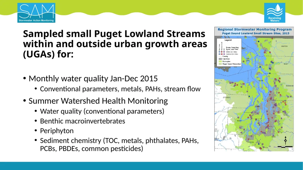 Puget Lowland Ecoregion Streams Status & Trends - slide 4 of 18