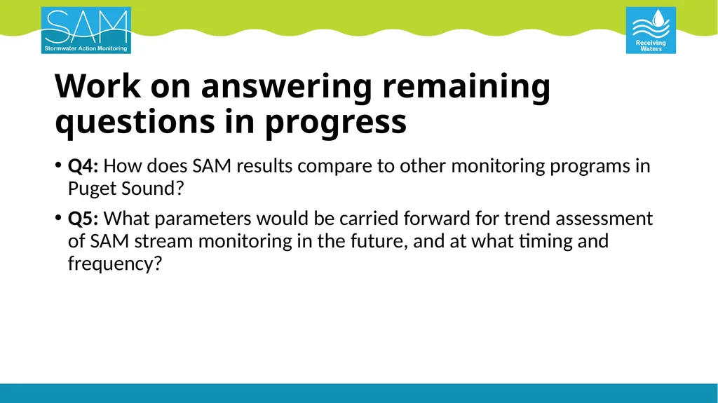 Puget Lowland Ecoregion Streams Status & Trends - slide 16 of 18