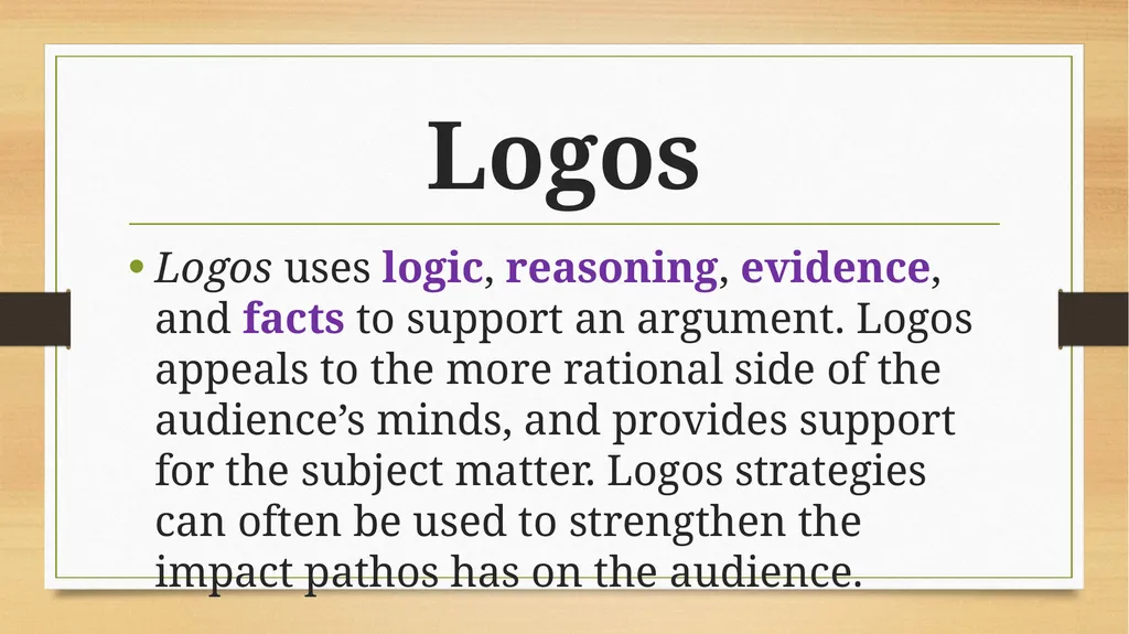 The Rhetorical Triangle: Ethos, Pathos, Logos - slide 8 of 18